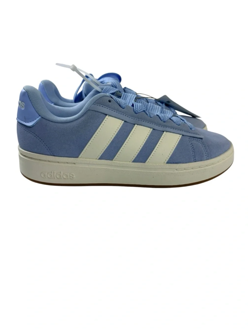 Adidas Grand Court Alpha 0 NWT Blue Suede Sneakers Women’s Size 8.5 Casual Shoes - Picture 2 of 10